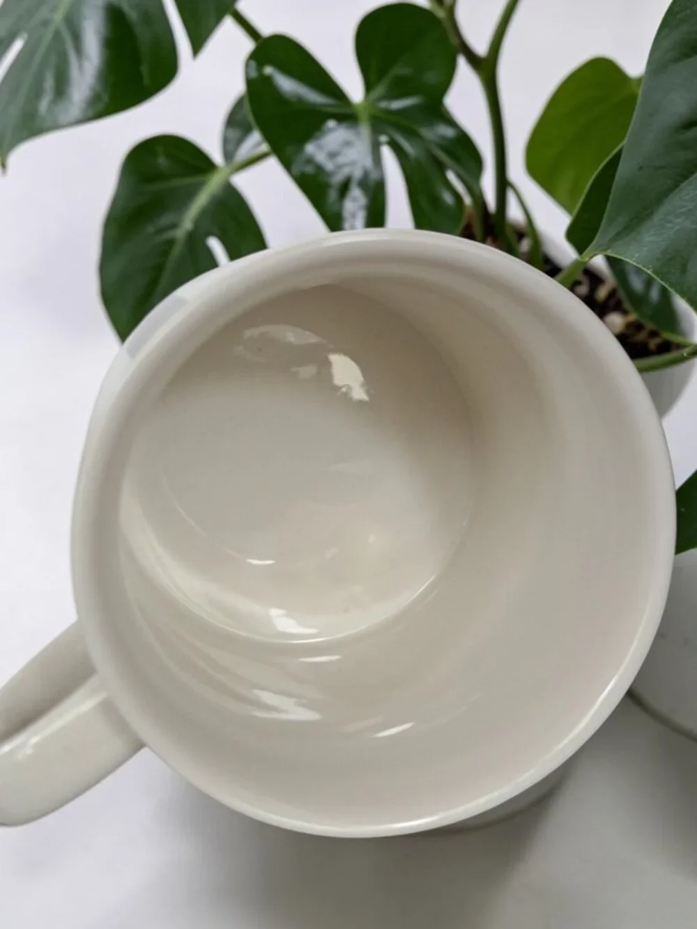 Vintage Pottery Barn Monogram “J” Letter Alphabet White Coffee Tea Mug